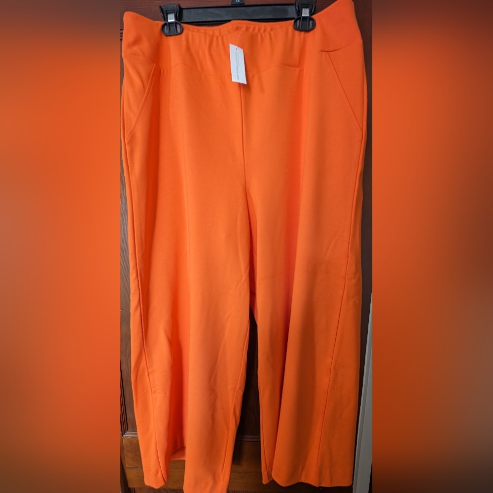 Ponte Pull-On Palazzo Crop Pant NY&CO